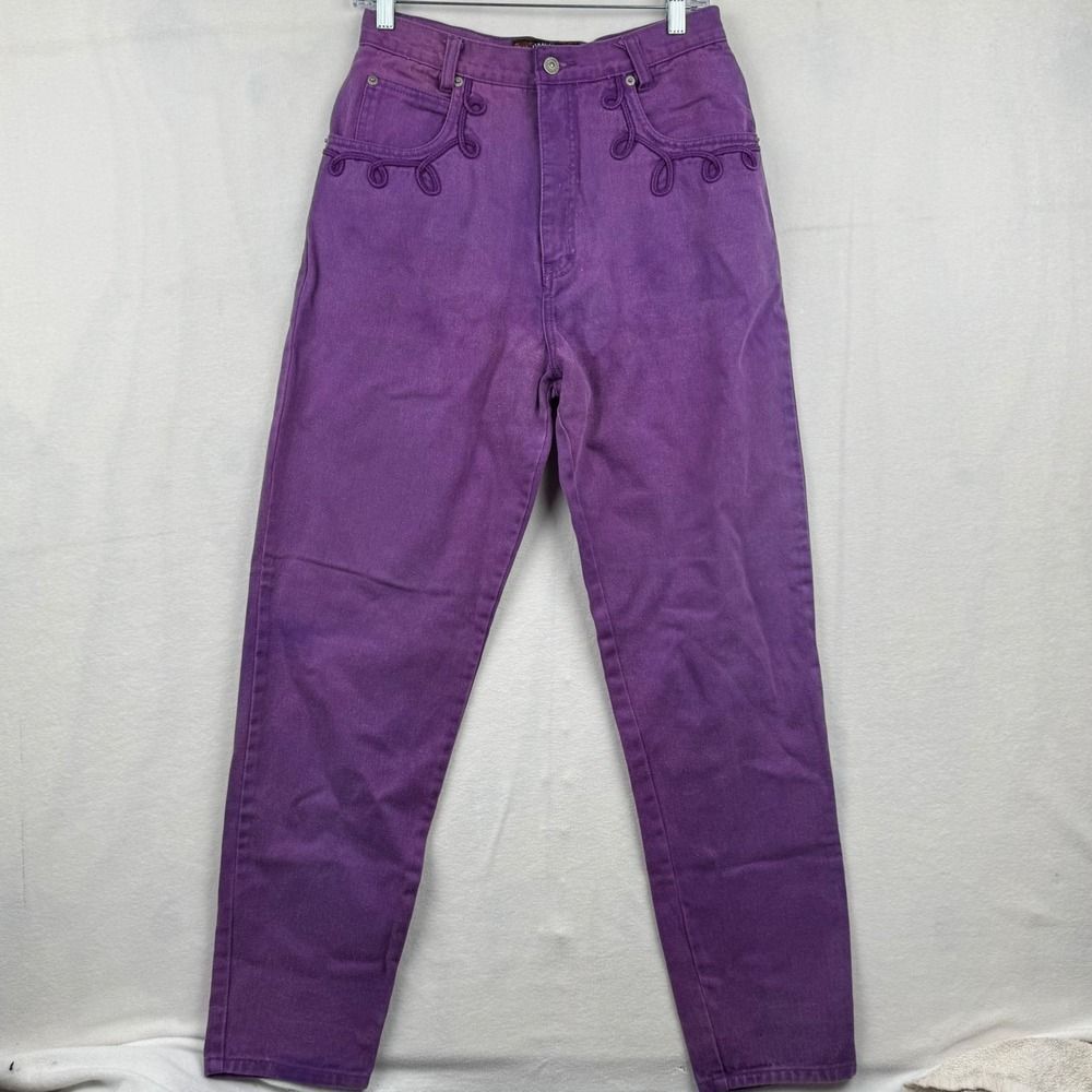 Women's High-Waist Purple Jeans
